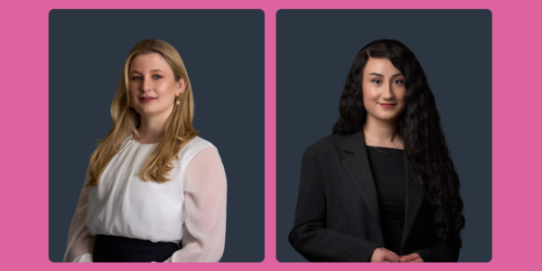 Cornerstone pupils Deia Russell-Smith and Natalia Catechis now accepting instructions