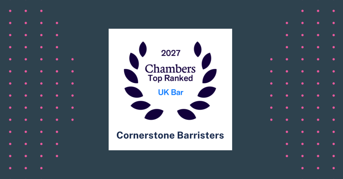 Cornerstone Barristers secures over 70 individual rankings in Chambers ...